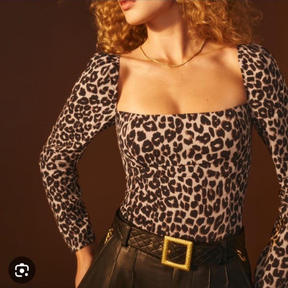 Reformation Leo Demi Top Blouse